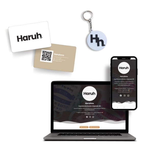 mockup tarjeta digital + tarjeta nfc + llavero nfc (1) Paquete de tarjetas de presentación digitales + Tarjetas físicas NFC + Llaveros 3D con NFC
