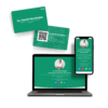 Paquete de tarjetas de presentación digitales + tarjetas físicas NFC
